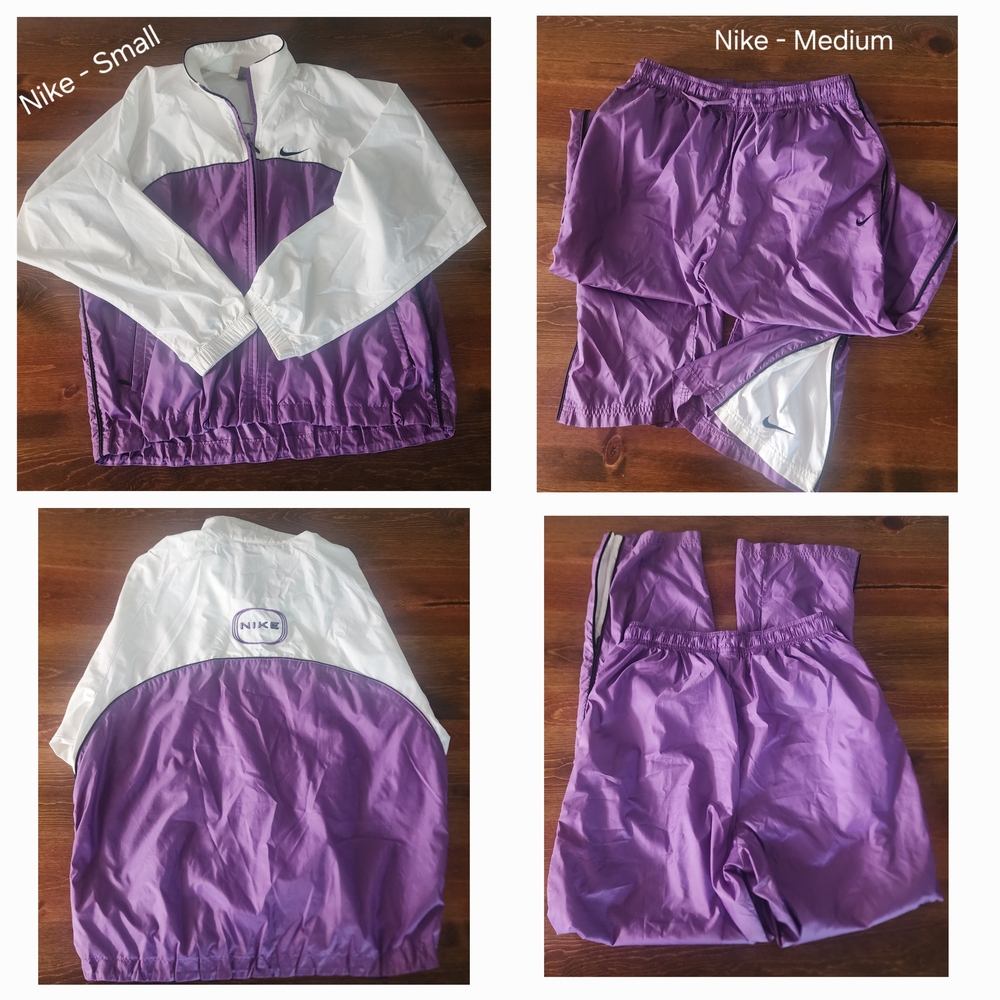 Nike White and Purple Activewear Set